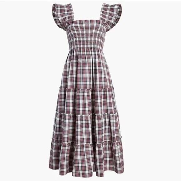 Hill House The Ellie Nap Dress Multi Tartan Plaid XS - Picture 1 of 7